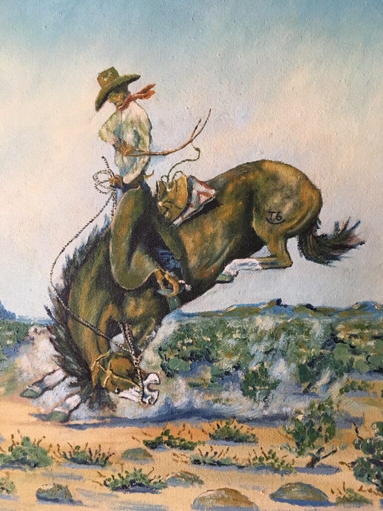 bukin bronc painting